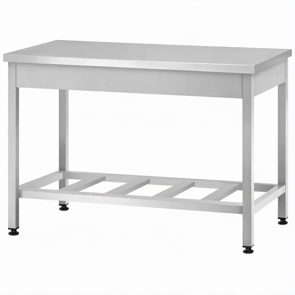 Стол производственный СПРп - 860х1000х600 «Profi Ral» (полка-решетка)