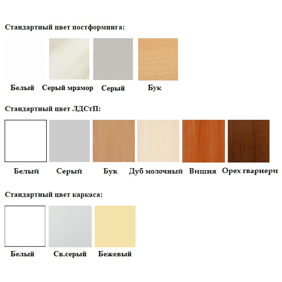 Тумба стационарная ТС-3 (400х600х850) (постформинг серый, ЛДСП белый, каркас белый)