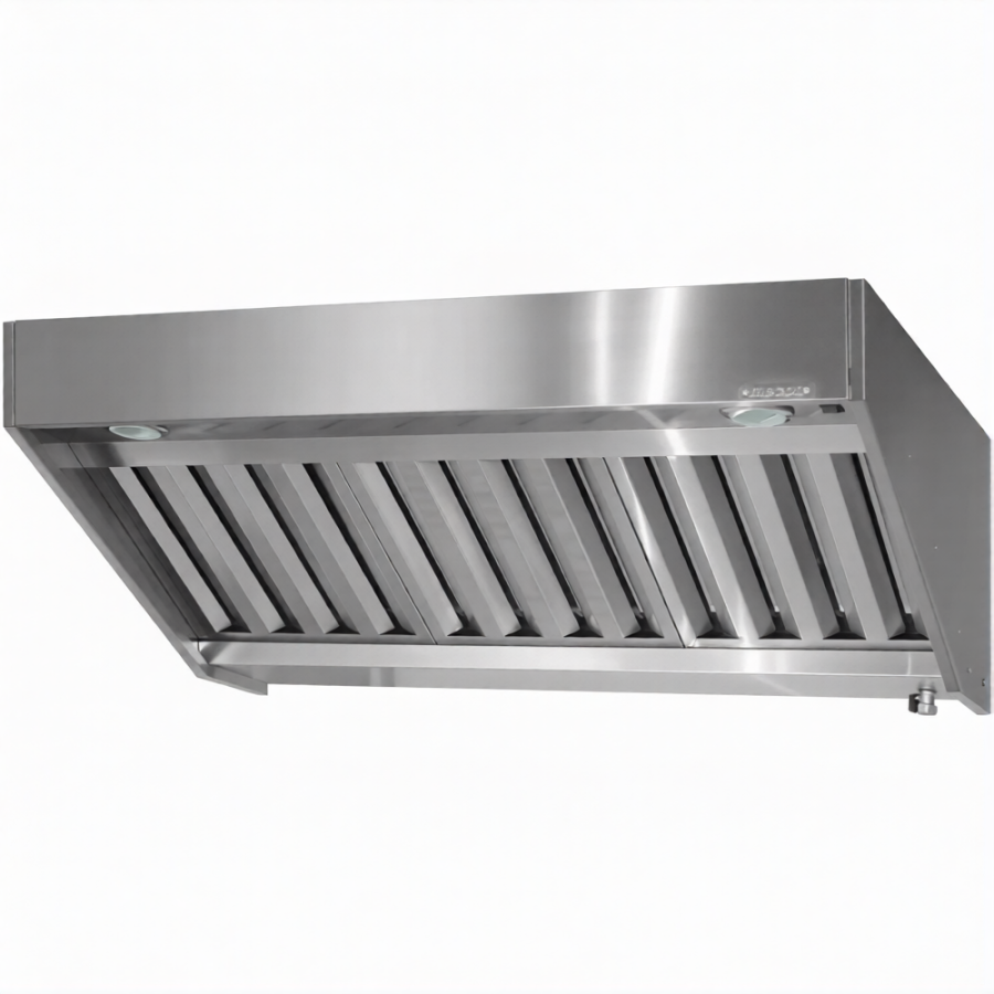 Зонт приточно-вытяжной полуоткрытый ЗППб 400х600х1000 «Base» пристенный (к-т светильников)