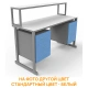 Стол лабораторный с керамикой СЛк 21.006 (белый)