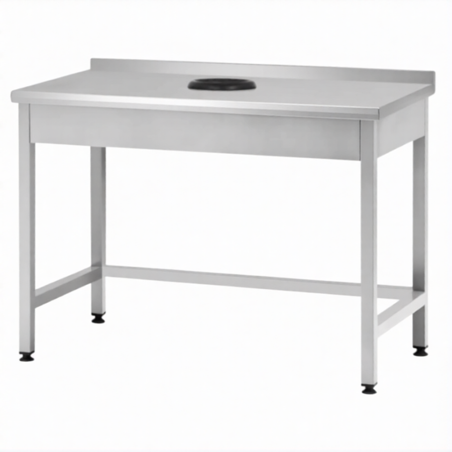 Стол производственный СПРп - 860х1500х600 «Profi Ral», сбор отходов, борт (полка-обвязка)