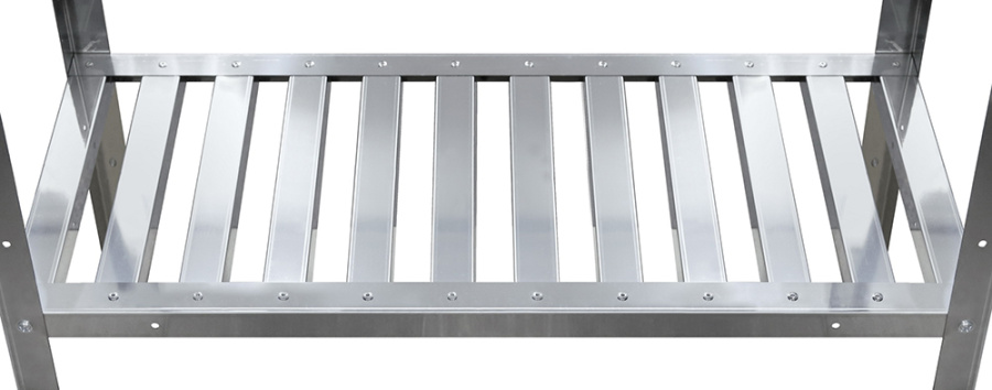 Стеллаж кухонный с решетчатыми полками Luxstahl СРРП-1800*1800*300