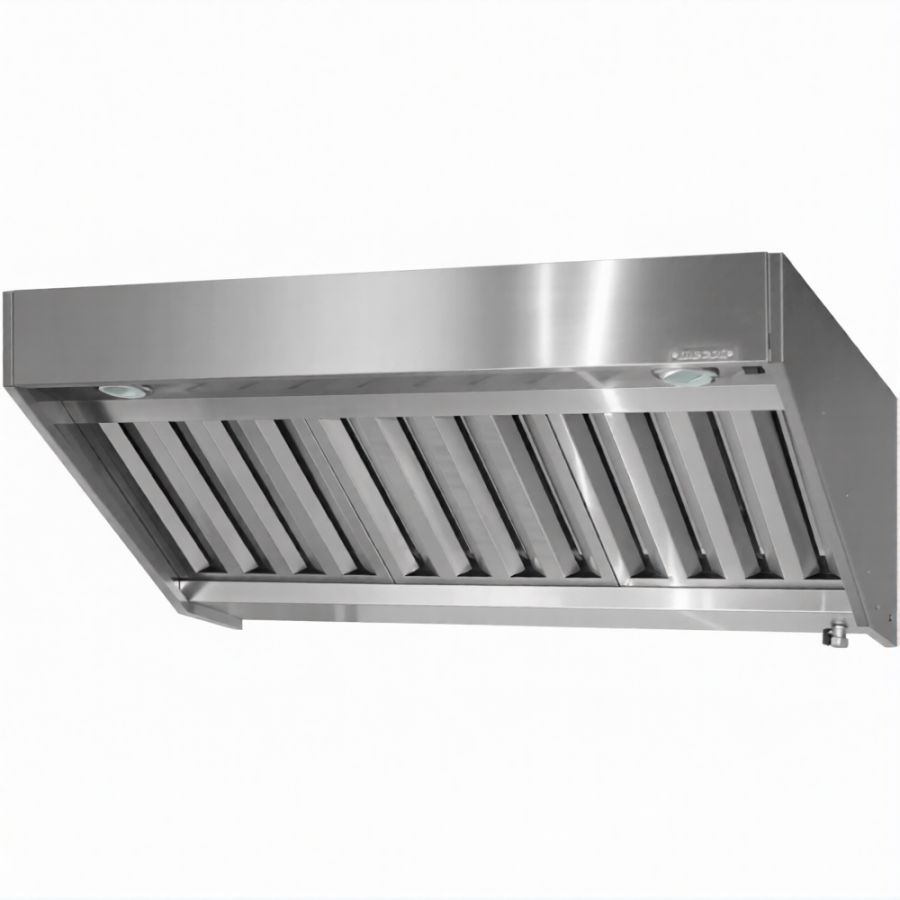 Зонт приточно-вытяжной полуоткрытый ЗППб 400х600х1000 «Base» пристенный (к-т светильников)