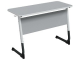 Стол 2-местный школьный 5-7 г/р "Альтер" регулируемый (серый, м/к белый/графит)
