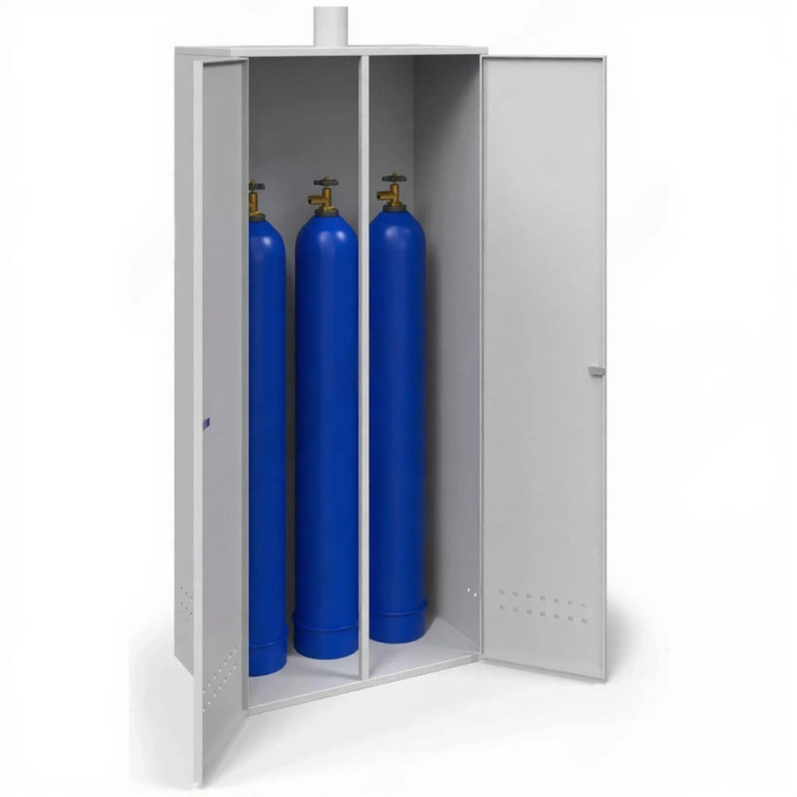 Шкаф для 3-х газовых баллонов, усиленный (2000х900х500)