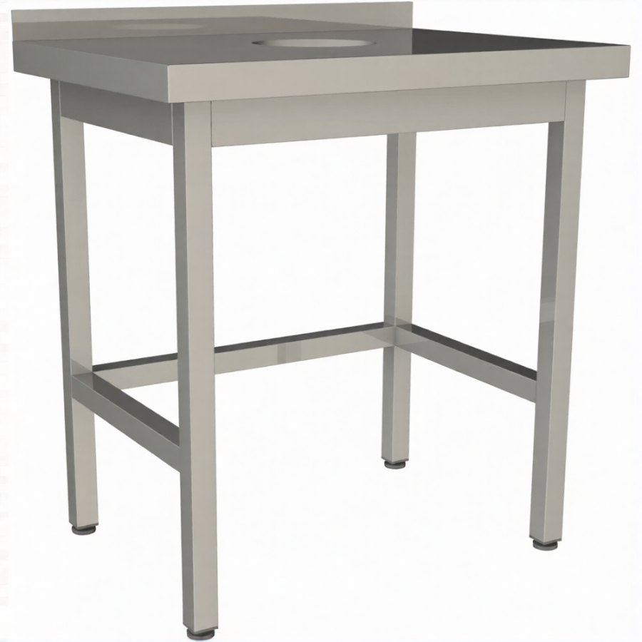 Стол для сбора пищевых отходов с бортом СПО-7/6-БО