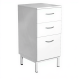 Тумба стационарная узкая металлическая ТмС-3 (белый)